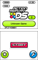 Action Replay DS Title Screen